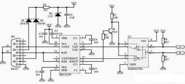 RS232接口的定義 安徽得潤電氣技術(shù)有限公司，主營：高低壓開關(guān)柜，高低壓無功補(bǔ)償柜，消弧消諧設(shè)備，自動(dòng)化控制系統(tǒng)柜  全國統(tǒng)一客服熱線：400-0551-777